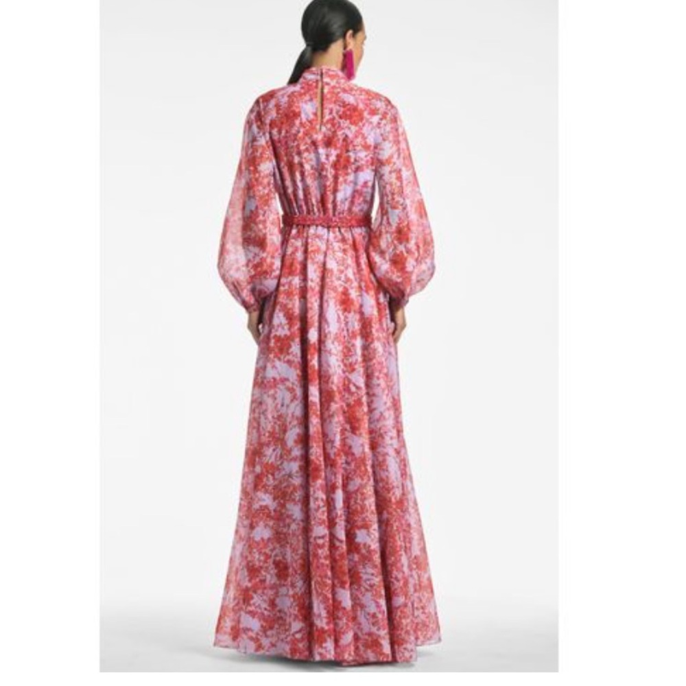 Sachin + Babi Red and Pink Long Sleeve Dress - Picture 2 of 2